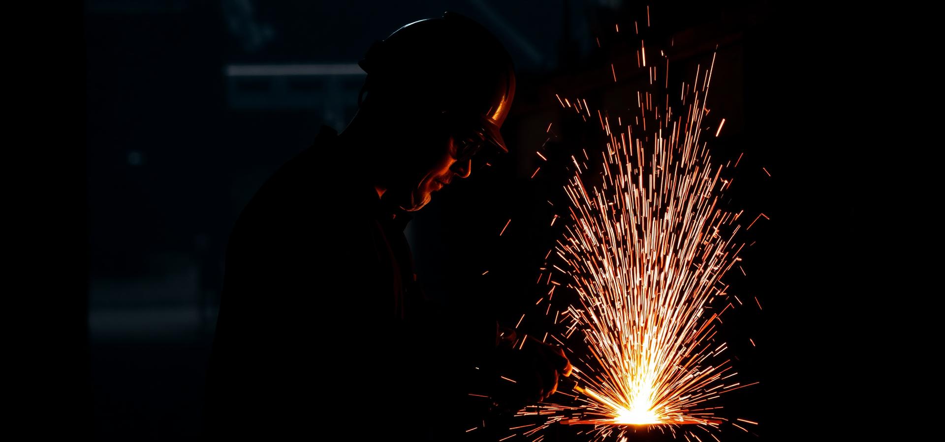 Welder at work