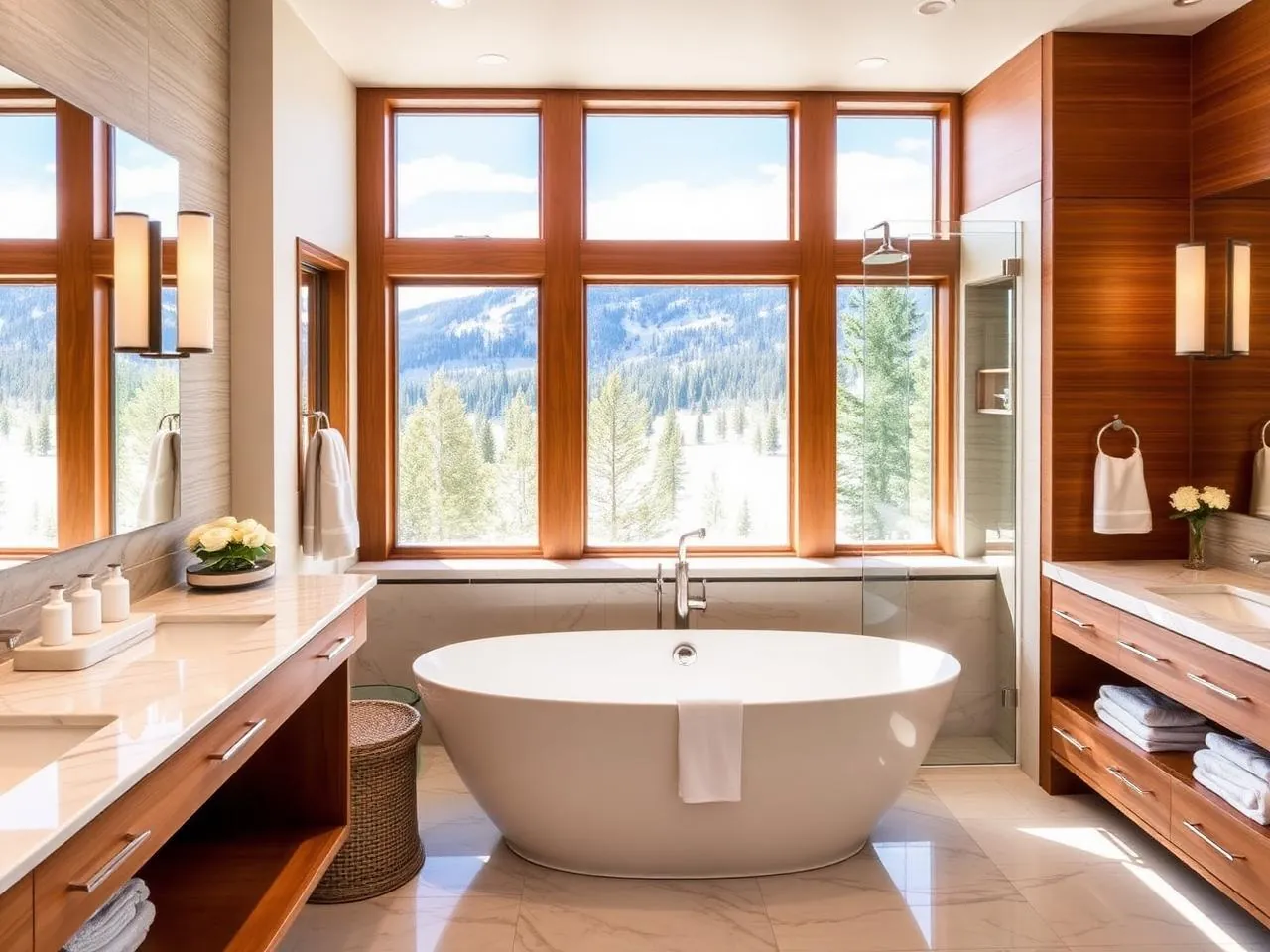 Remodeled bathroom in an Englewood, Colorado home