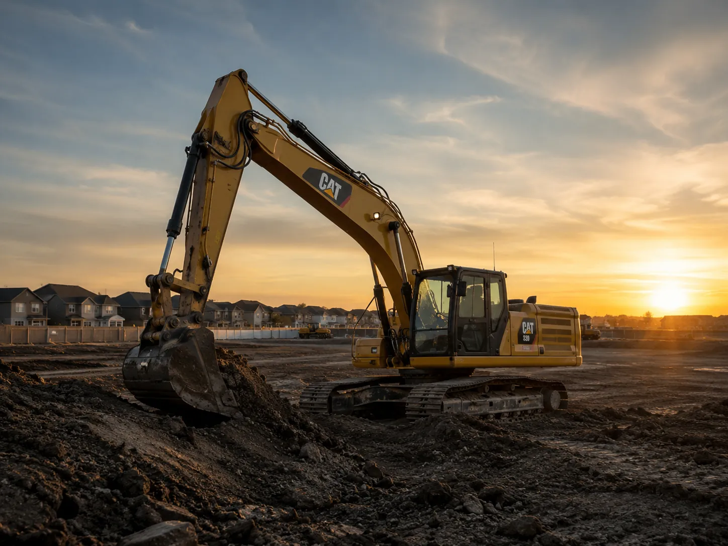Excavation and dirt work on a Colorado job site
