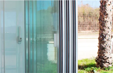 Sliding glass coastal detail