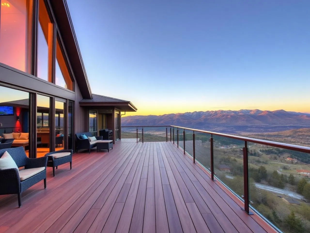 Backyard deck construction at a Parker, Colorado home